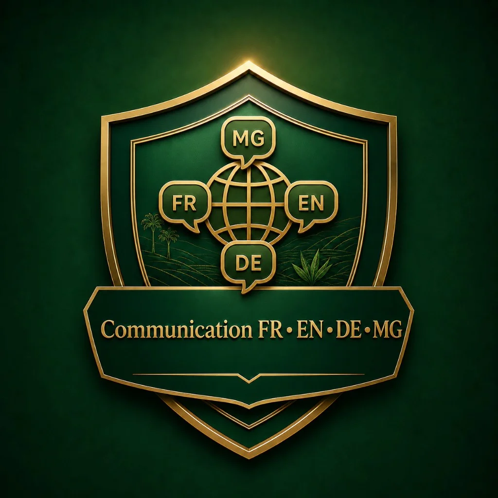Communication FR · EN · DE · MG