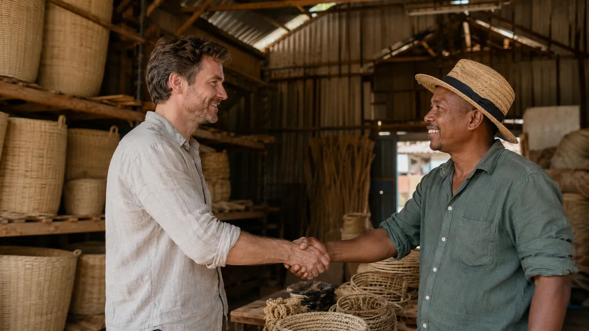 Bureau de sourcing à Madagascar accompagnant un acheteur international